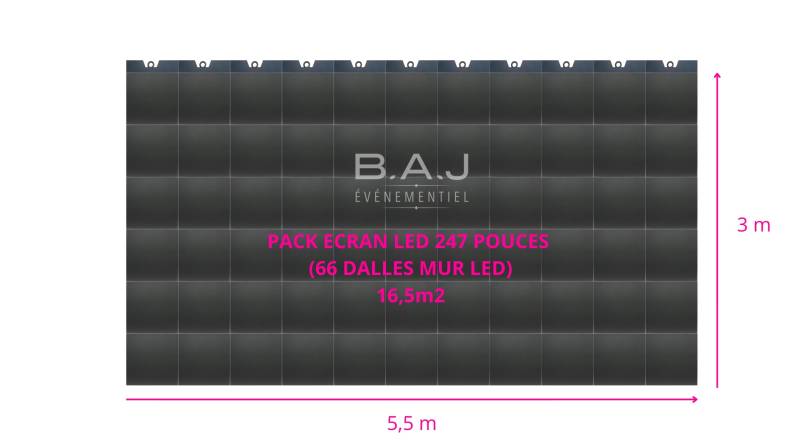 Pack écran LED géant B.A.J Événementiel